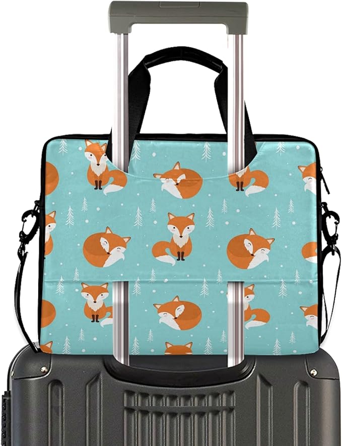 Fox Laptop Bag Case Laptop Messenger Bag Briefcase for Men Women