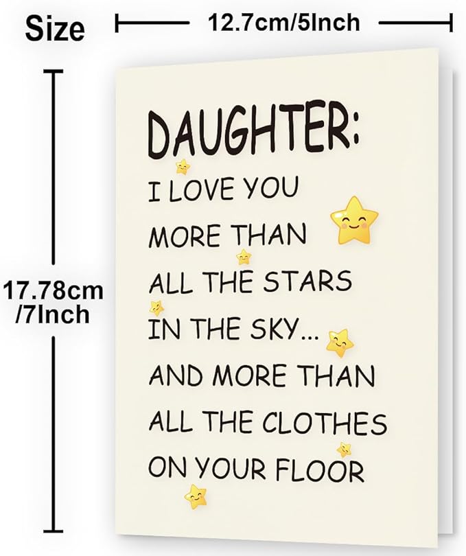 Birthday Card Daughter | Birthday Card for Daughter | Daughter Birthday Card | Daughter Birthday Card from Mom & Dad & Parents | Funny & Happy Birthday Card & Gifts for Adult Daughter