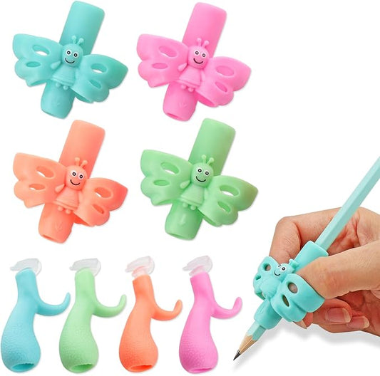 JuneLsy Pencil Grips for Kids Handwriting Pencil Gripper Pencil Holder Posture Correction Training Writing AIDS for Preschooler Kids Toddler