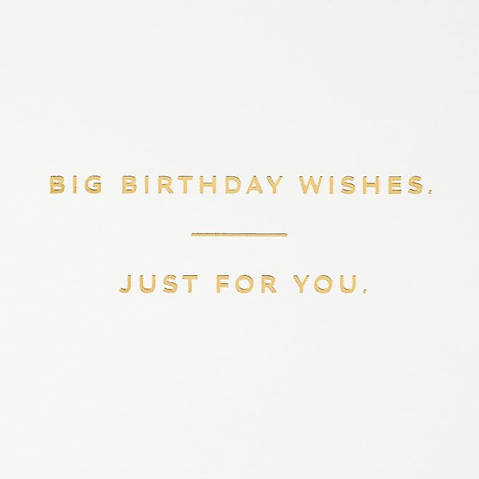 Hallmark Signature Birthday Cards (Big Birthday Wishes & Best Birthday Ever) - Premium Greetings