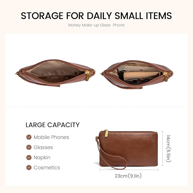 LOVEVOOK Laptop Bag for Women, Work Tote Bags 15.6 inch Computer Bags for Laptops for Women Purse, Large Vintage PU Leather Waterproof Business Office Briefcase, Brown