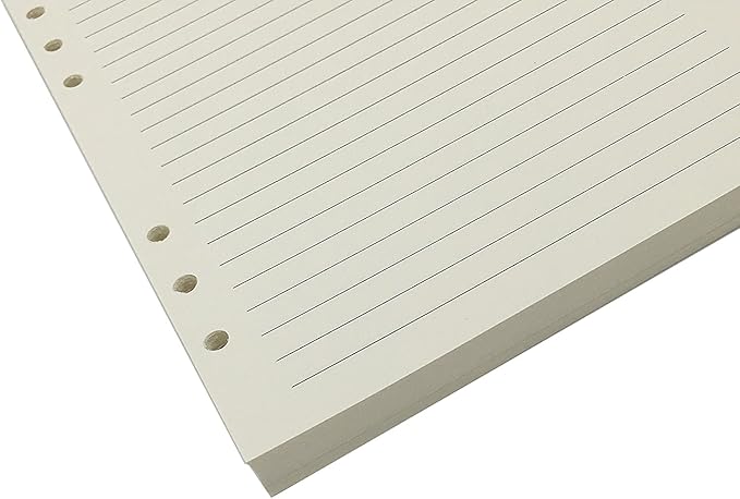 A5 Refill Paper, [3 Pack] 100GSM Thick Refillable Paper 6 Hole Filler Inserts Loose Leaf Paper