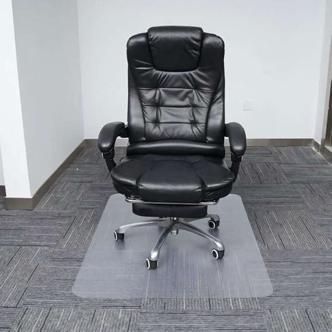 Office Chair Mat for Carpet with Studs, Desk Chair Mat for Carpeted Floor,Floor Mat for Carpet Office Chair,Plastic Carpet Chair Mat Floor Protector (36"x48"-Rectangle)
