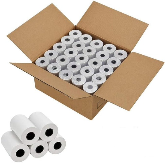 RyhamPaper 50 Rolls Thermal Receipt Paper, Thermal Paper 2 1/4" x 50' Pos Receipt Paper, Cash Register Rolls