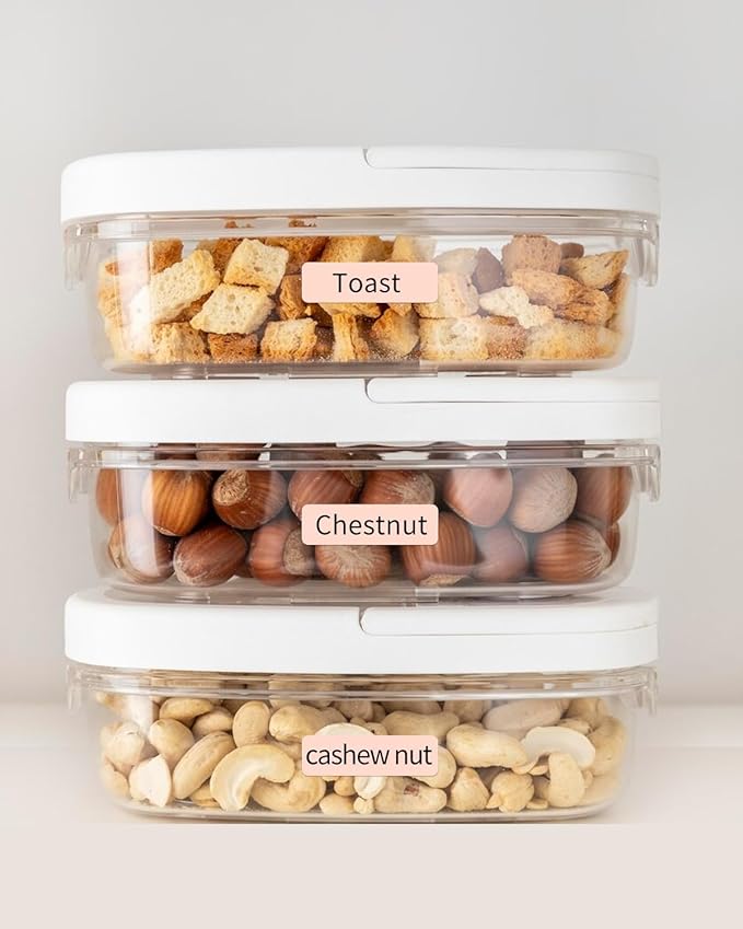 iEager Label Maker Tape, 15mm x 30mm, Pink Sticker Thermal Paper, Household Storage Labels, Self-Adhesive Label Tape, Set of 3