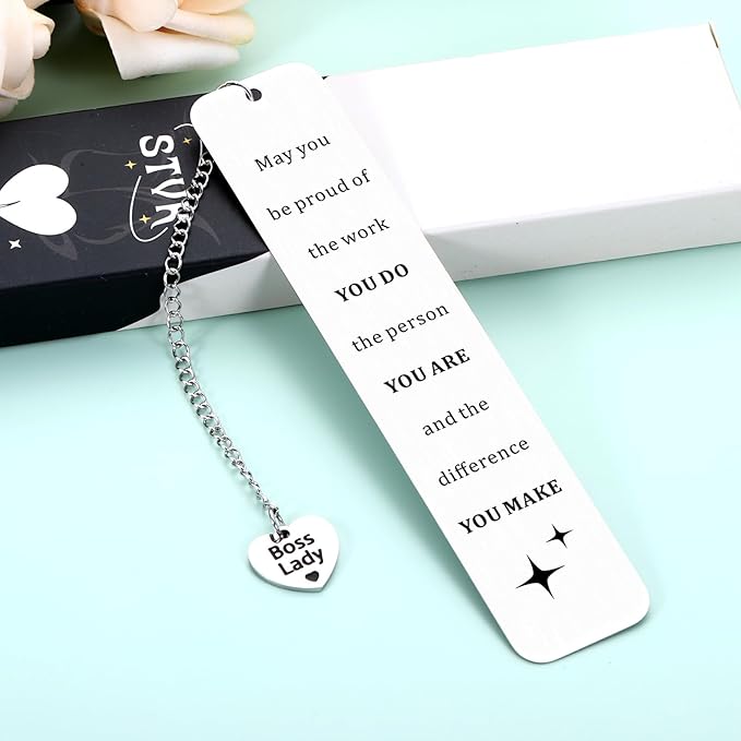 Stocking Stuffers for Boss Lady-Promotion Gifts for Women Book Mark for Reading Women White Elephant Gift for Bosses Secret Santa Gift for Female Best Manager Gifts Boss Leader Gift