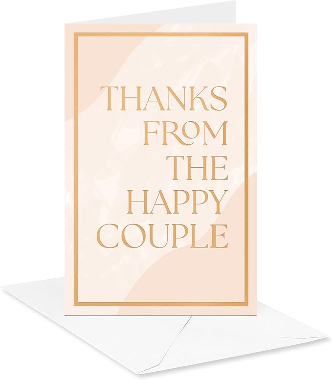 American Greetings 48-Count Blank Wedding Thank You Cards with Envelopes