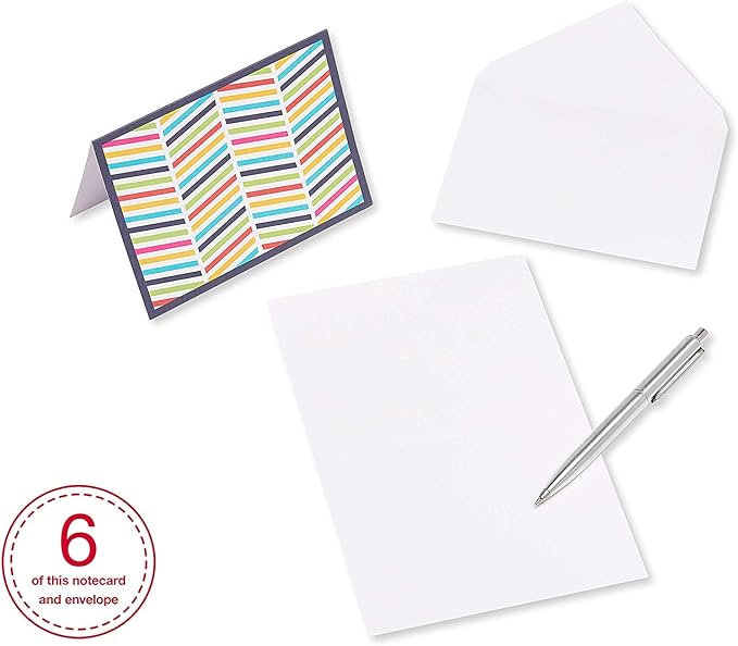 American Greetings Blank Cards Assortment with Envelopes, Bright Patterns (30-Count)