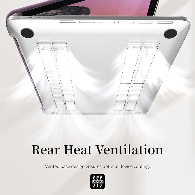 Velvet Pink Ripple Design for MacBook Pro 13 inch Case A2338 A2289 A2251 A2159 A1989 A1708 A1706 (2024-2016)