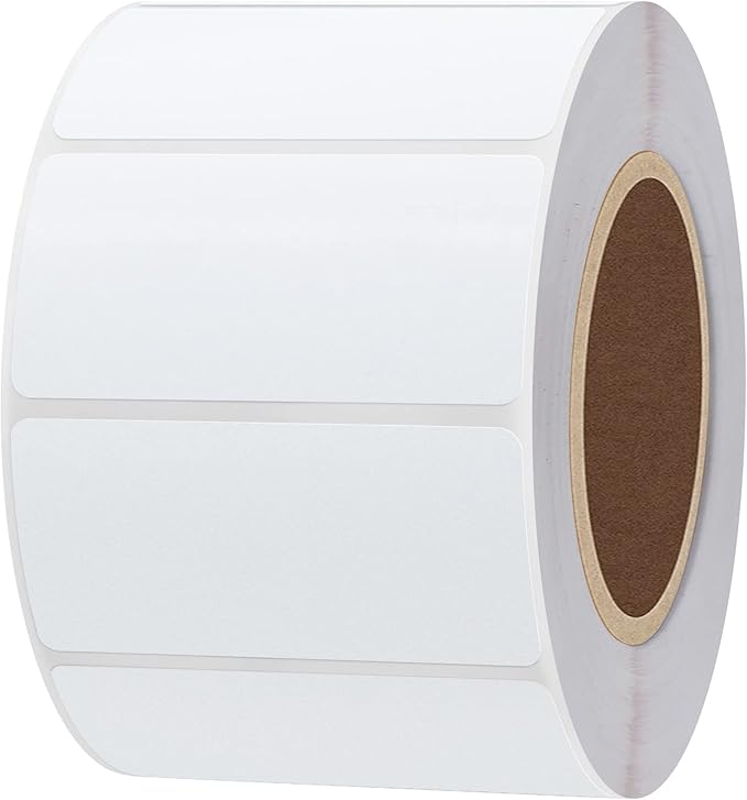 Hybsk 2x1 inch Direct Thermal Labels for Barcodes, Address, Compatible with Rollo Label Printer & Zebra Desktop Printers (2"x1",White)