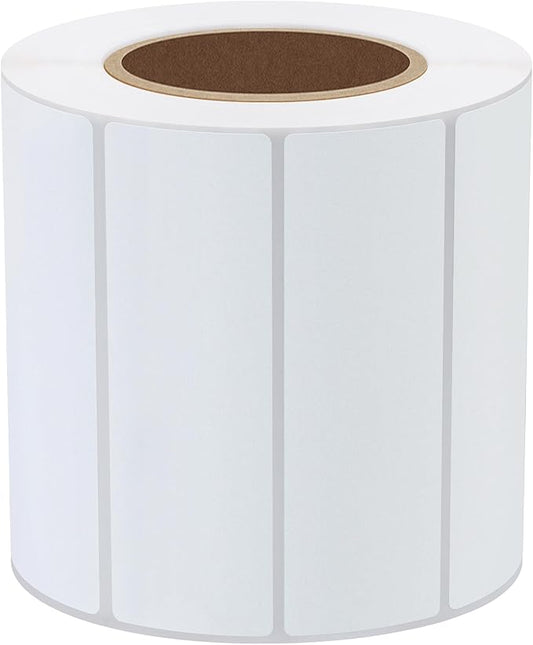 Hybsk 3x1 inch Direct Thermal Labels for Barcodes, Address, Compatible with Rollo Label Printer & Zebra Desktop Printers (3"x1",White)