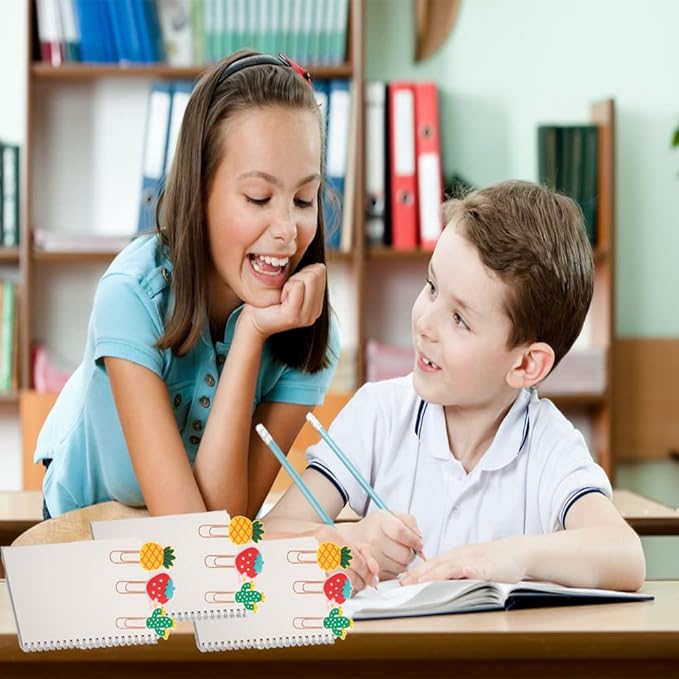 ELANE 36 pcs Silicone Paper Clips Bookmarks Dispenser Bookmark Memo Clip for Kids School Teacher Office Supply Student Stationery.