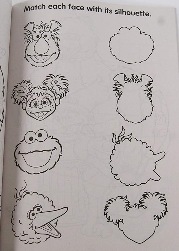 Sesame Street Coloring Activity Book Bundle - Elmo, Cookie Monster, Ernie - 2 Count - 80 Pages Each