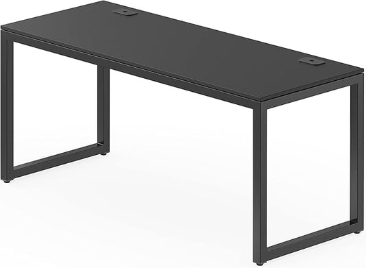 SHW 55-Inch Commercial-Grade Office Computer Desk, Black