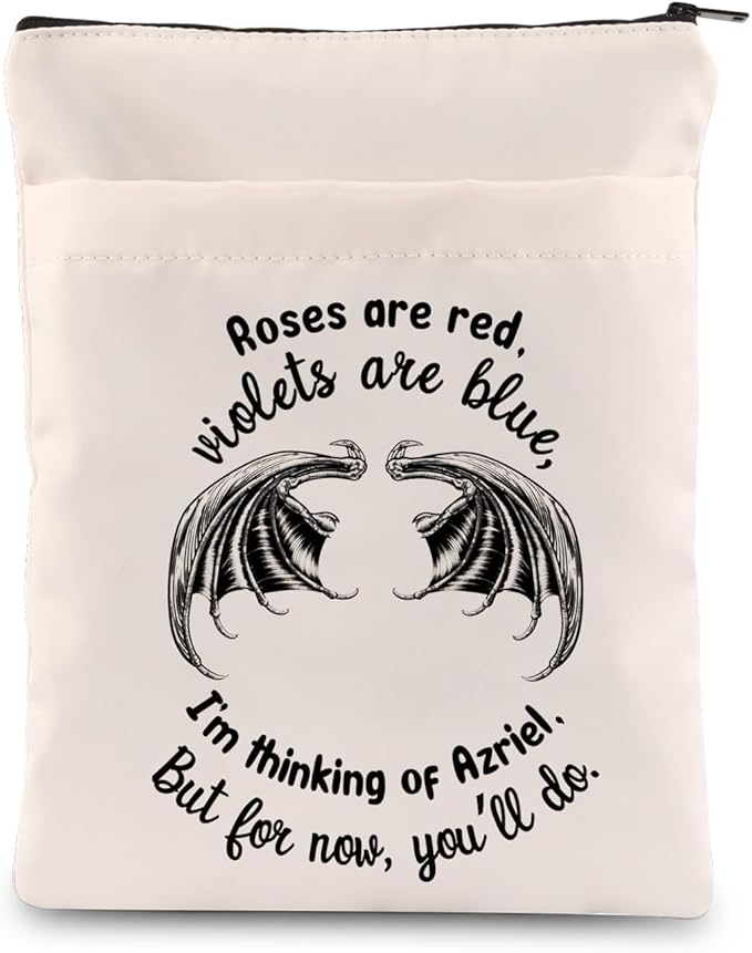 Roses are Red Violets are Blue Books Lover Gift Bat Boys Book Sleeve Book Merch Gift for Fans (Thinking of Azriel-b)