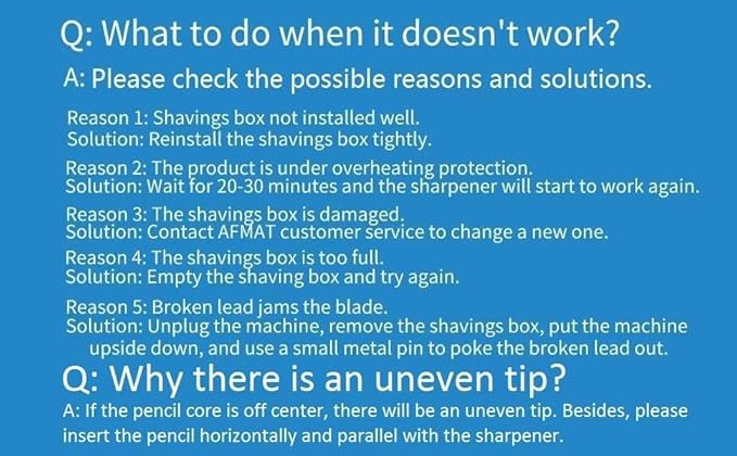 AFMAT Electric Pencil Sharpener, Heavy Duty Pencil Sharpeners for Classroom, Home, UL Listed Pencil Sharpener for 6.5-8mm No.2/Colored Pencils, 10000+ Sharpening Times, Model S230 (Item No. PS28),Blue