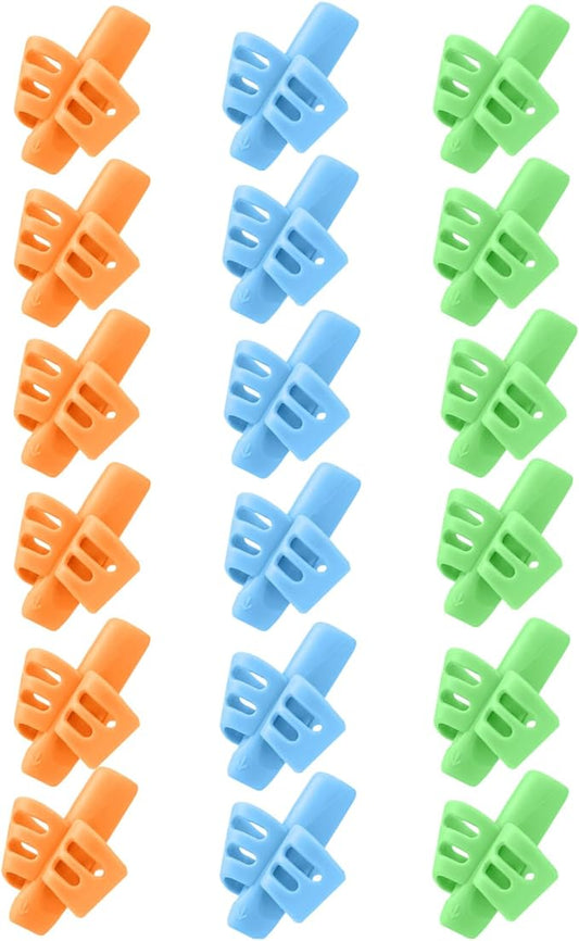 JuneLsy Pencil Grips Pencils Grips for Kids Handwriting Posture Correction Training Writing AIDS for Kids Toddler Preschoolers Students Children Special Needs (18PCS)