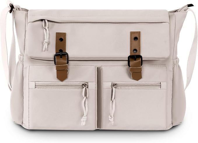 Lovvento Shoulder Messenger Bag for Men - Women Laptop Bag 15.6 inch Satchel Bags Mens Canvas Crossbody Tote Bags