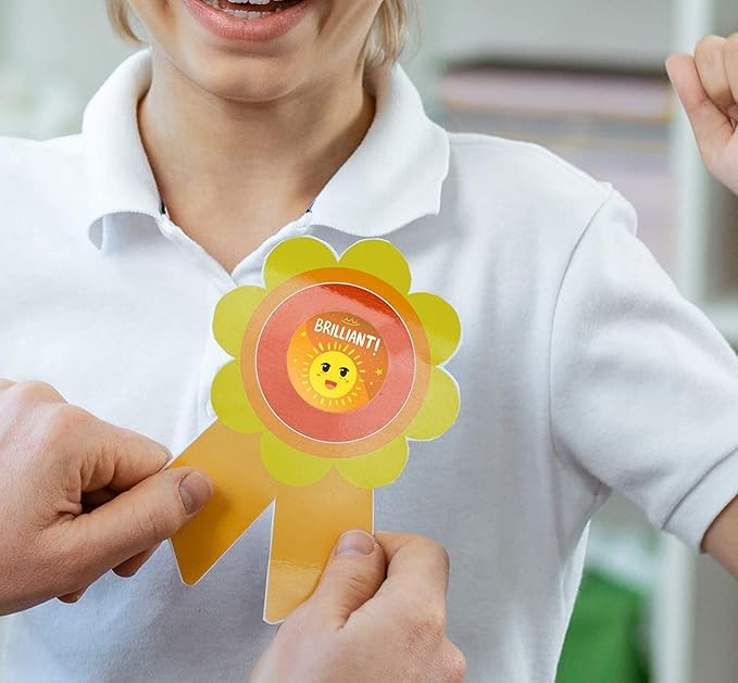 Reward Stickers for Kids by Sweetzer & Orange - 1008 Decals for Kids, 9 Assorted Designs, 1 Inch Incentive Labels - Teacher Supplies for Classroom, Potty Training and Motivational Chart