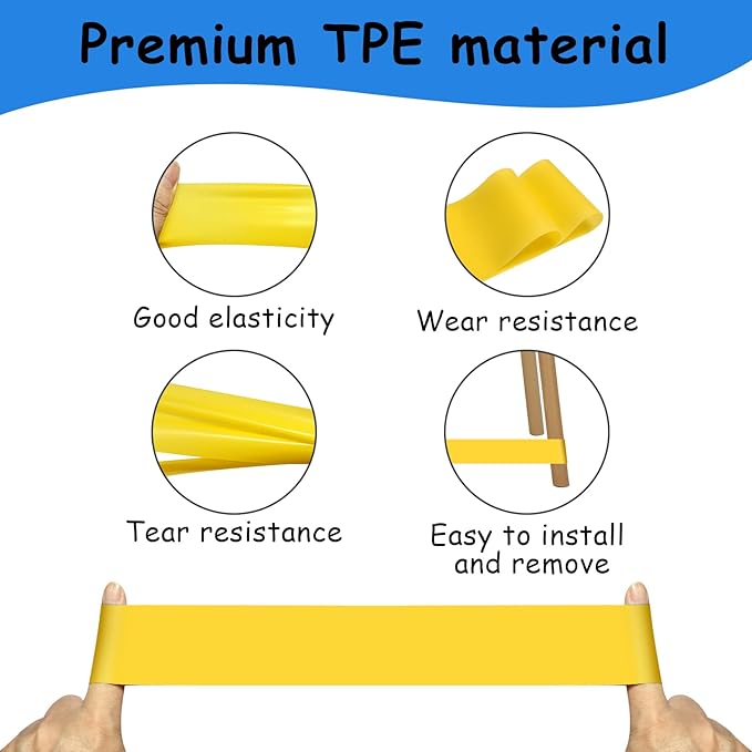 6 Pack Chair Bands for Kids with Fidgety Feet, ADHD Tools for Kids, ROOKEA Sensory Room Must Haves for Adhd Kids Fidget Chair Bands Autism Classroom Must Haves ADHD Tools for Classroom Home Chairs