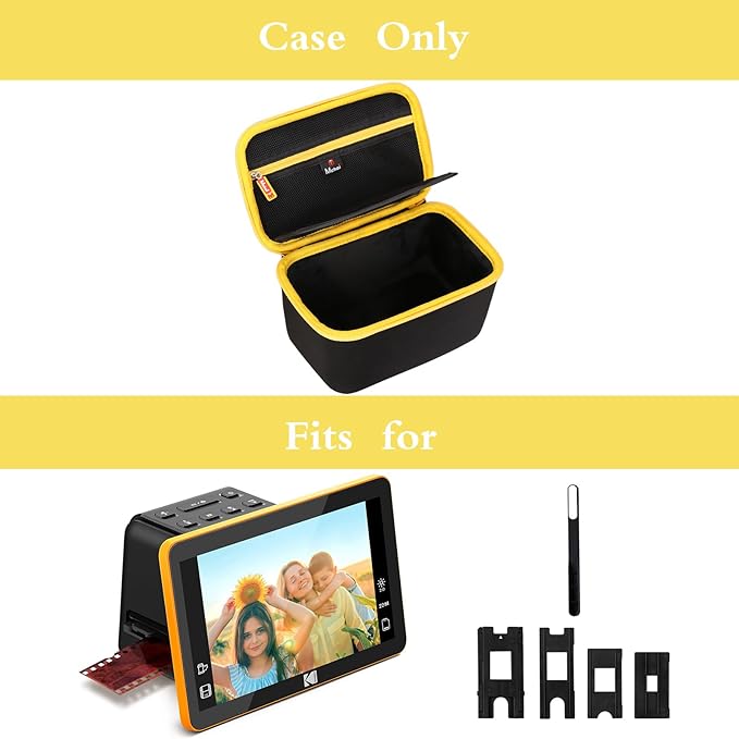Mchoi Hard Case Suitable for Kodak Slide N SCAN Digital Film Scanner 7" Max RODFS70, Waterproof Shockproof Film and Slide Scanner Protective Case, Case Only