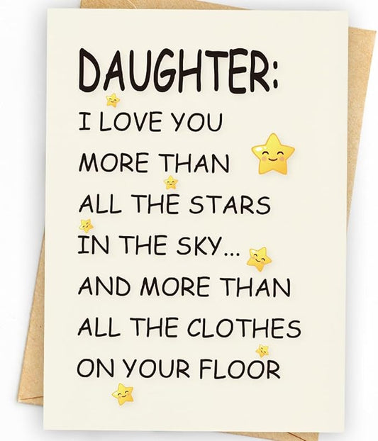 Birthday Card Daughter | Birthday Card for Daughter | Daughter Birthday Card | Daughter Birthday Card from Mom & Dad & Parents | Funny & Happy Birthday Card & Gifts for Adult Daughter