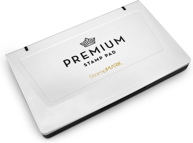 Premium Stamp Pad Large Size 3.5" x 6" - for Traditional Rubber Stamps - Felt Pad Gray Color