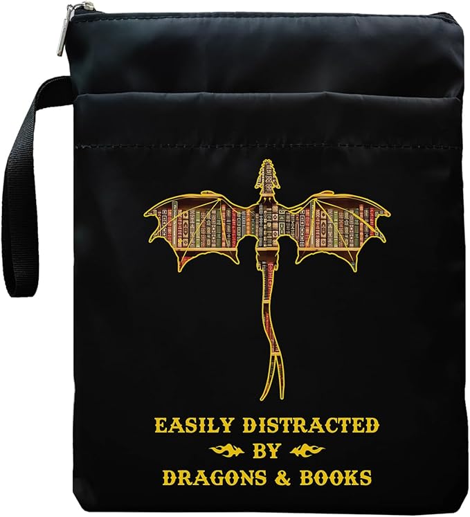 Romantasy Dark Academia Dragons Book Sleeve, Fantasy Novel Reader Gift, Bookish Gifts, Book Inspired Gift, Paperback Book Protector Book Cover Dragons Lovers Book Gifts