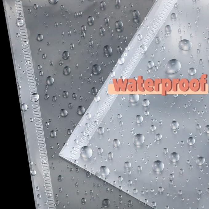 Vmiapxo 40 Pack Stamp and Die Storage Pockets, Reusable Small Plastic Envelopes Waterproof Sticker Organizer Receipt Holder Photo Storage Folders (7" x 9.4")