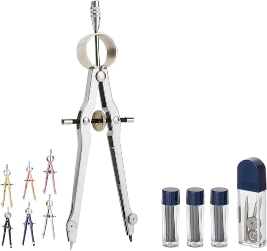 Mr. Pen- Professional Compass for Geometry, Extra Lead, Metal Compass, Compass, Compass Drawing Tool, Drawing Compass, Drafting Compass, Compass for Students, Compass for Woodworking, Compass Geometry