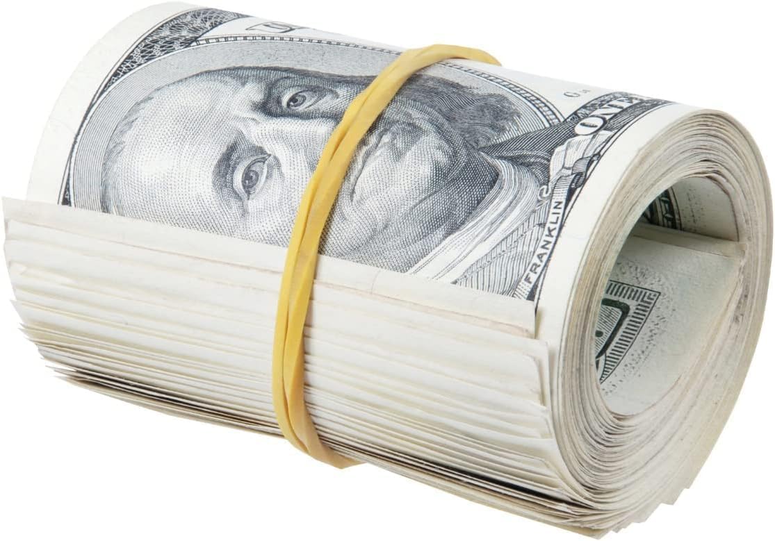 Rubber Band Depot, Size #16, Everyday Rubber Bands - Rubber Band Measurements: 2-1/2" x 1/16'' - Approximately 475 Rubber Bands Per Bag - 1/4 Pound Bag