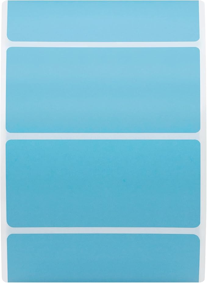 Hybsk 2x1 inch Color Direct Thermal Labels for Shipping, Barcodes, Address, Compatible with Rollo Label Printer & Zebra Desktop Printers,(2"x1",Light Blue)