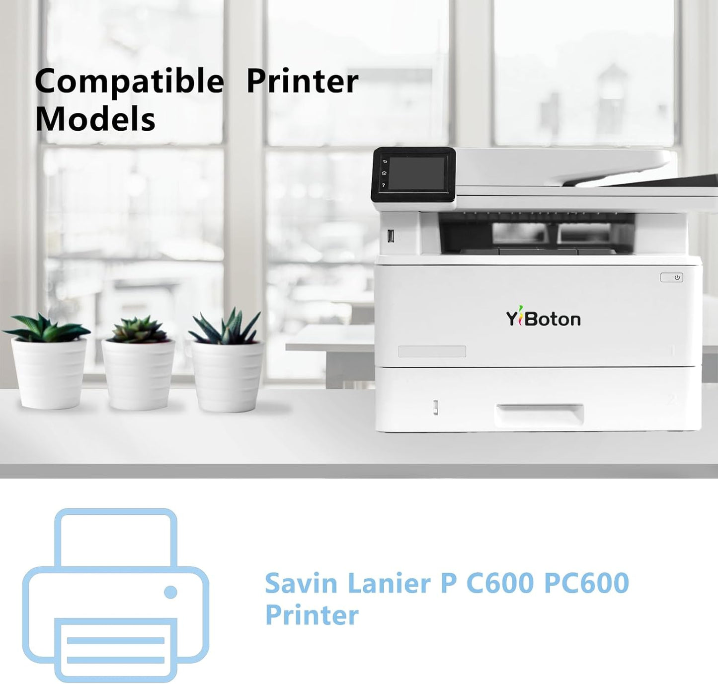 P C600 PC600 Toner Cartridge Replacement for Ricoh 408310 408311 408312 408313 P C600 PC600 Toner use for Savin Lanier P C600 PC600 Printer Black Cyan Magenta Yellow