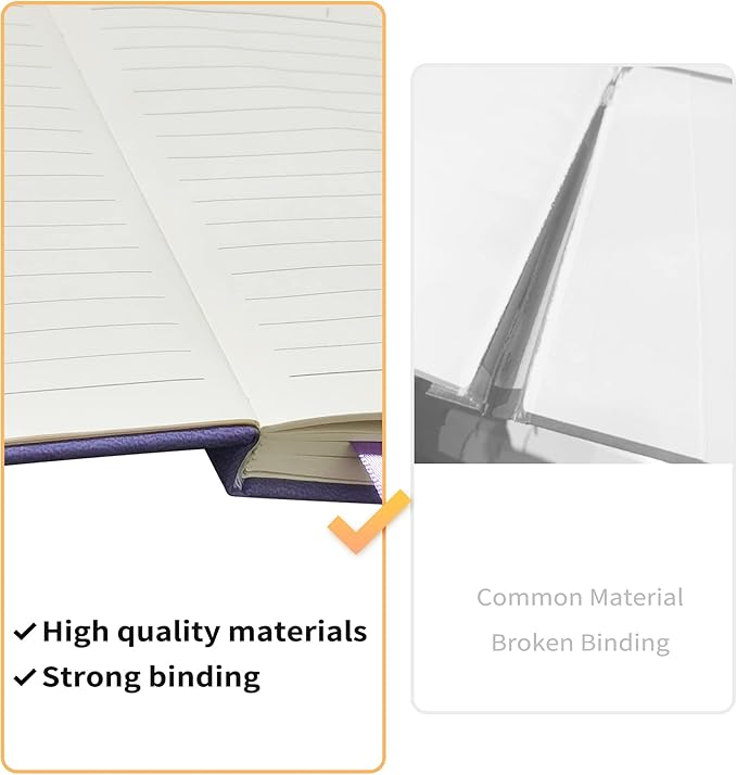 Mlife 3 Pack A6 Small Journal Notebook, Lined Pocket Notebook with Pen Holder, Mini Notebook Hardcover, 192 Pages Blue