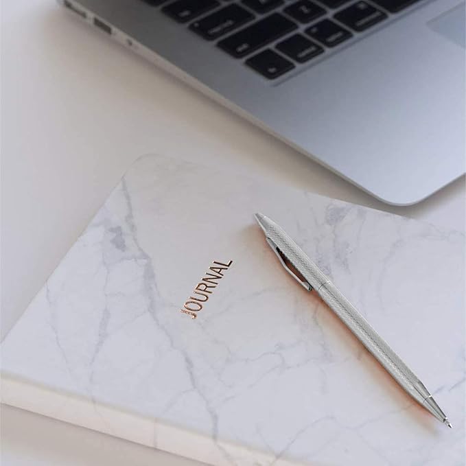 Cambond Ballpoint Pens Fancy Pens - Wedding Guest Book Metal Pen Uniform Christmas Gift Sliver Pen Black Ink 1.0mm Medium Point, 3 Pens with 3 Refills (Silver)