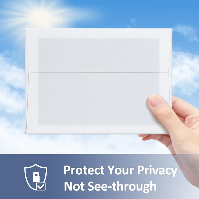 ValBox A4 Photo Envelopes 100 Qty 4 x 6 White Kraft Paper Envelopes Self Seal for 4x6 Cards, Photos, Weddings, Invitations, Baby Shower, 4.25 x 6.25 Inches (A4)