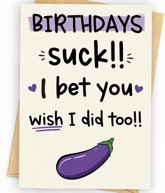 Funny Birthday Card & Gifts for Men, Husband, Boyfriend, and Him, Happy Bday Card