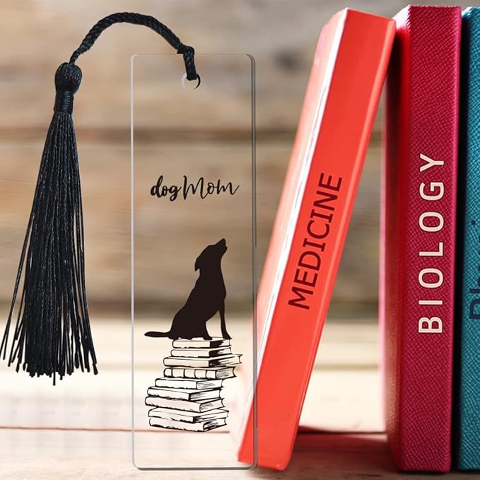 Dog Mom Bookmark Inspirational Bookmark Gifts for Dog Mom Dog Owner Women Bookworm Lovers Dog Mom Gifts Birthday Gifts Friendship Gifts Sister Gifts