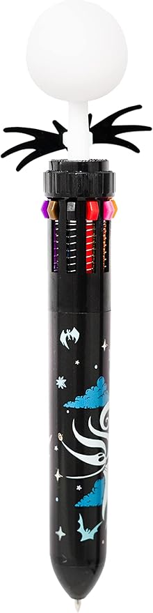 Grupo Erik Disney Pen - The Nightmare Before Christmas | 10 in 1 Ballpoint Pen with 3D Jack Skellington Topper | Nightmare Before Christmas Gifts | Disney Gifts | Disney Pen