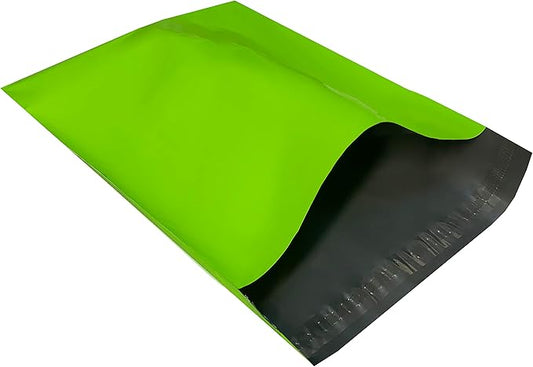 Colored Poly Mailers Pack of: Be creative with your packaging with Colored mailers (Green, 12" x 15.5" pack of 250)