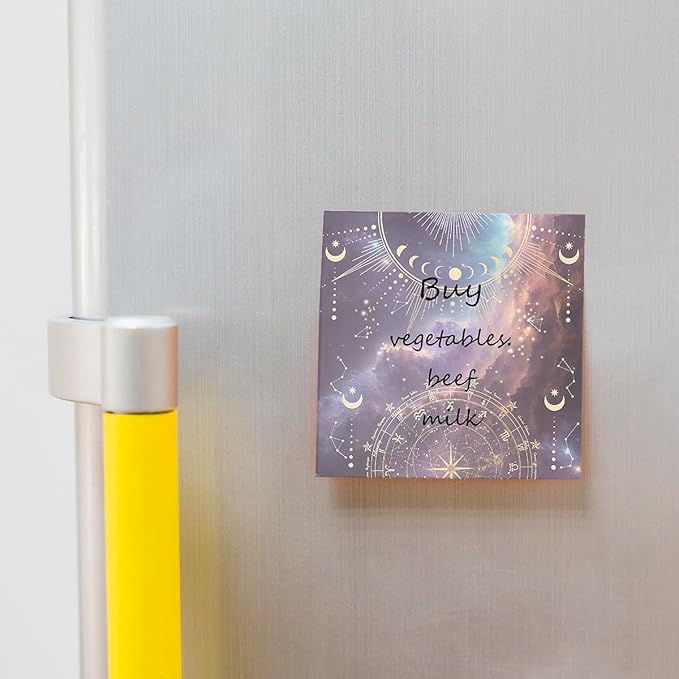 Post it Notes 3x3 Cute and Aesthetic Sticky Notes Planner Notepad - 450 Sheets - Desk Accessories for School, Office, and Home - Ideal Gifts for Teachers, Women, and Coworkers (Astrology Fantasy)