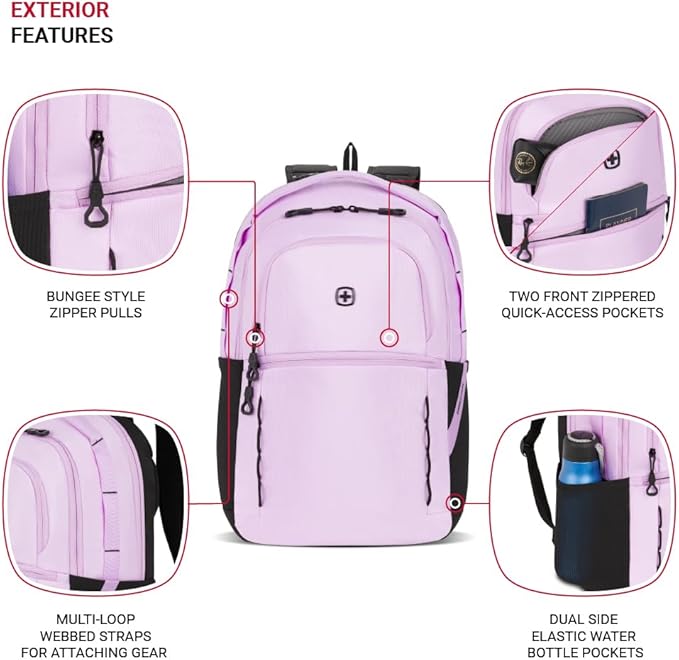 SwissGear Versa, Pastel Lilac, 17.75-Inch