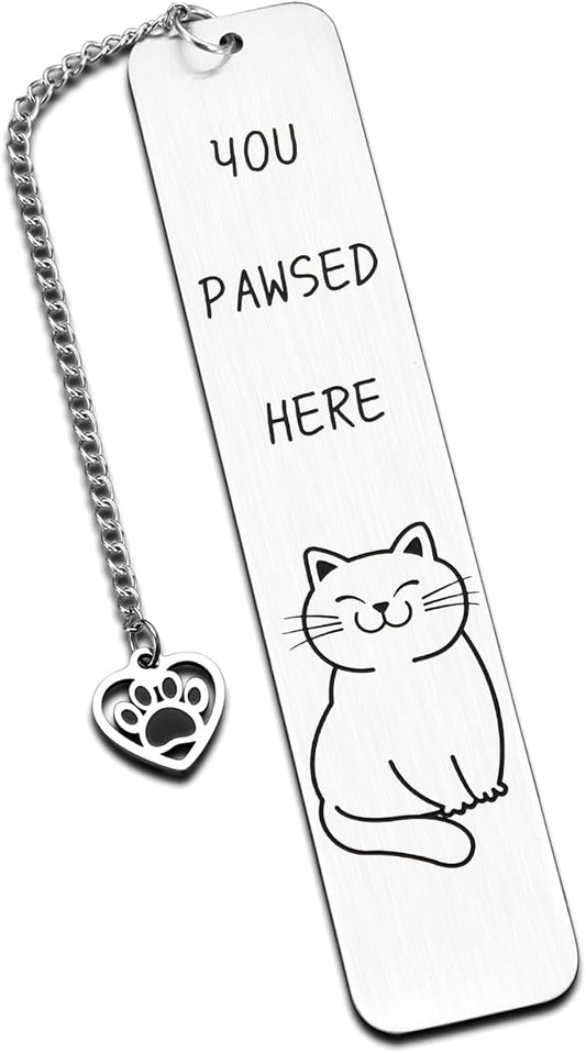 Cat Bookmark Gifts for Women Men Funny Bookmark for Reading Women Cute Book Lovers Gifts Cat Lover Gifts for Women Girls Christmas Stocking Stuffers for Women Men Readers Birthday Valentines Day Gift
