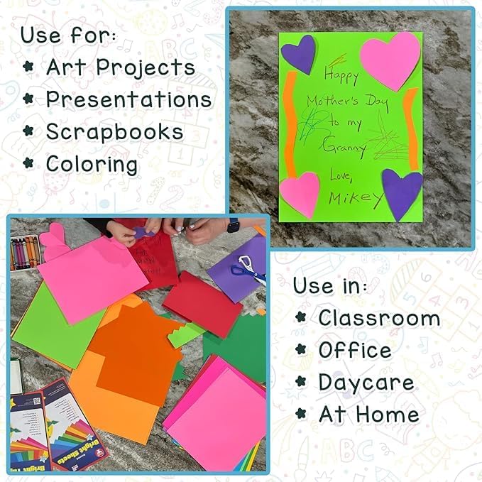 Hygloss White Paper - 24 lb, 89 GSM, Acid-Free, Fade-Resistant, 11x17-Inch Ledger Size Color Copy Paper, 90 Sheets