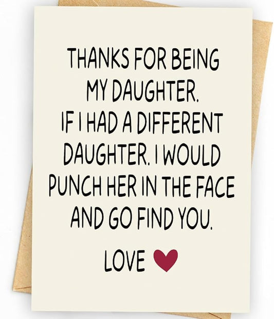 Birthday Card for Daughter | Daughter Birthday Card | Birthday Card Daughter | Daughter Birthday Card from Mom & Dad & Parents | Funny & Happy Birthday Card & Gifts for Adult Daughter