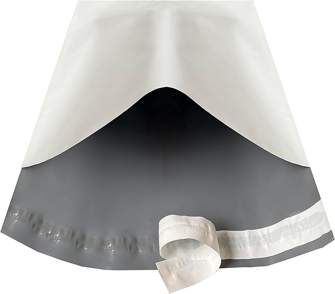 Colored Poly Mailers Pack of: Be creative with your packaging with Colored mailers (White, 9" x 12" pack of 200)