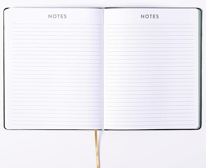 Eccolo 2025 Large Agenda Planner, 12 Month, Yearly, Monthly & Weekly Pages, Habit & Gratitude Tracker (Linen Flexi-Cover - 8 x 10")