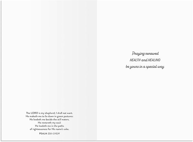 DaySpring - Roy Lessin - May the Lord Bless You - 4 Landscape Design Assortment with Scripture - King James Version - 12 Get Well Boxed Cards & Envelopes (U1206)