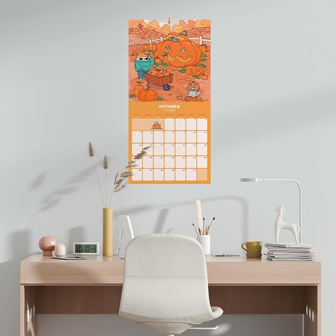 Ketnipz Wall Calendar 2025 12" x 12" FSC® Plastic Free - Starts Week On Sunday | Square Wall Calendar | Family Planner Calendar 2025 | Ketnipz Calendar 2025