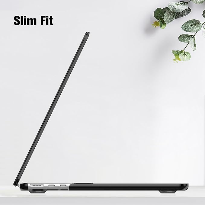 Fintie Case for MacBook Air 13.6 Inch A3113 A2681 (2022 2023 2024 Release) - Snap On Hard Shell Cover for MacBook Air 13.6" M2 M3 Chip with Liquid Retina Display and Touch ID (Garden-Black)